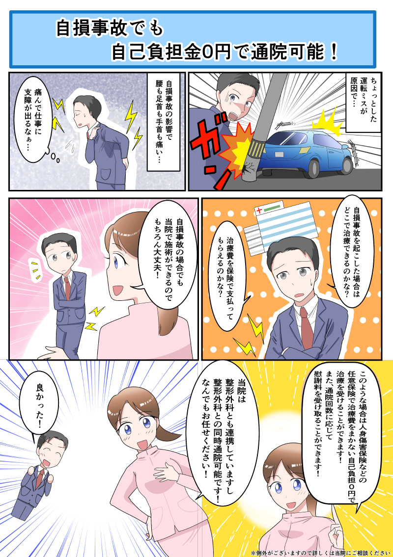交通事故の漫画